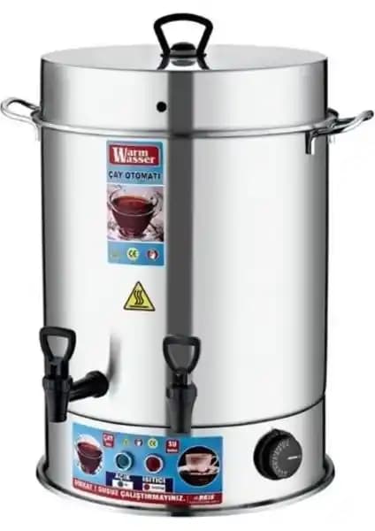 Warm Wasser 40 Bardak Çay Otomatı Paslanmaz Çelik Yapısı ve Gelişmiş Özellikleriyle Modern Çay Çözümü
