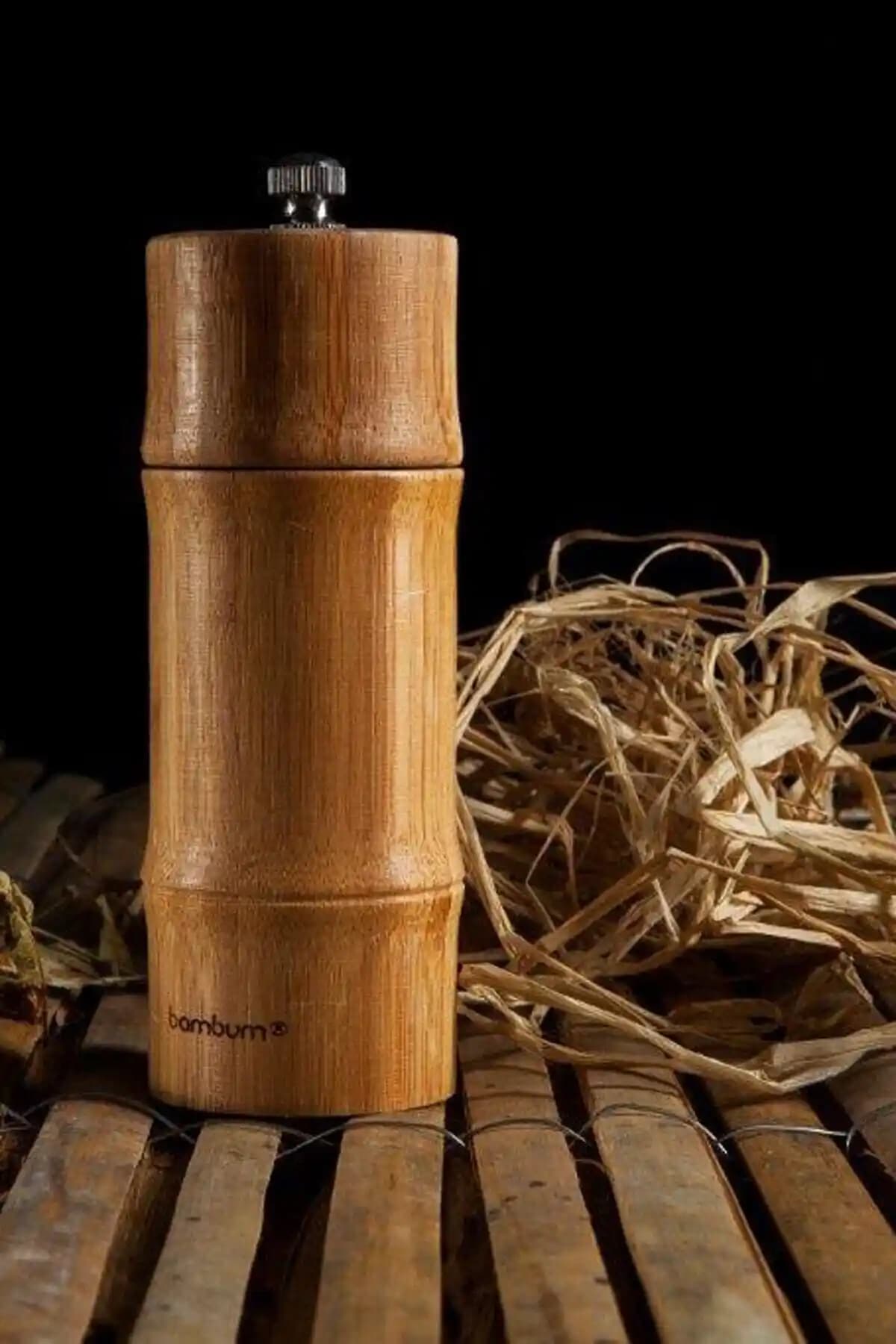 Bambum Madras Tuz Karabiber Öğütücü Küçük B2457: Estetik ve Dayanıklı Mutfak Gereçleri