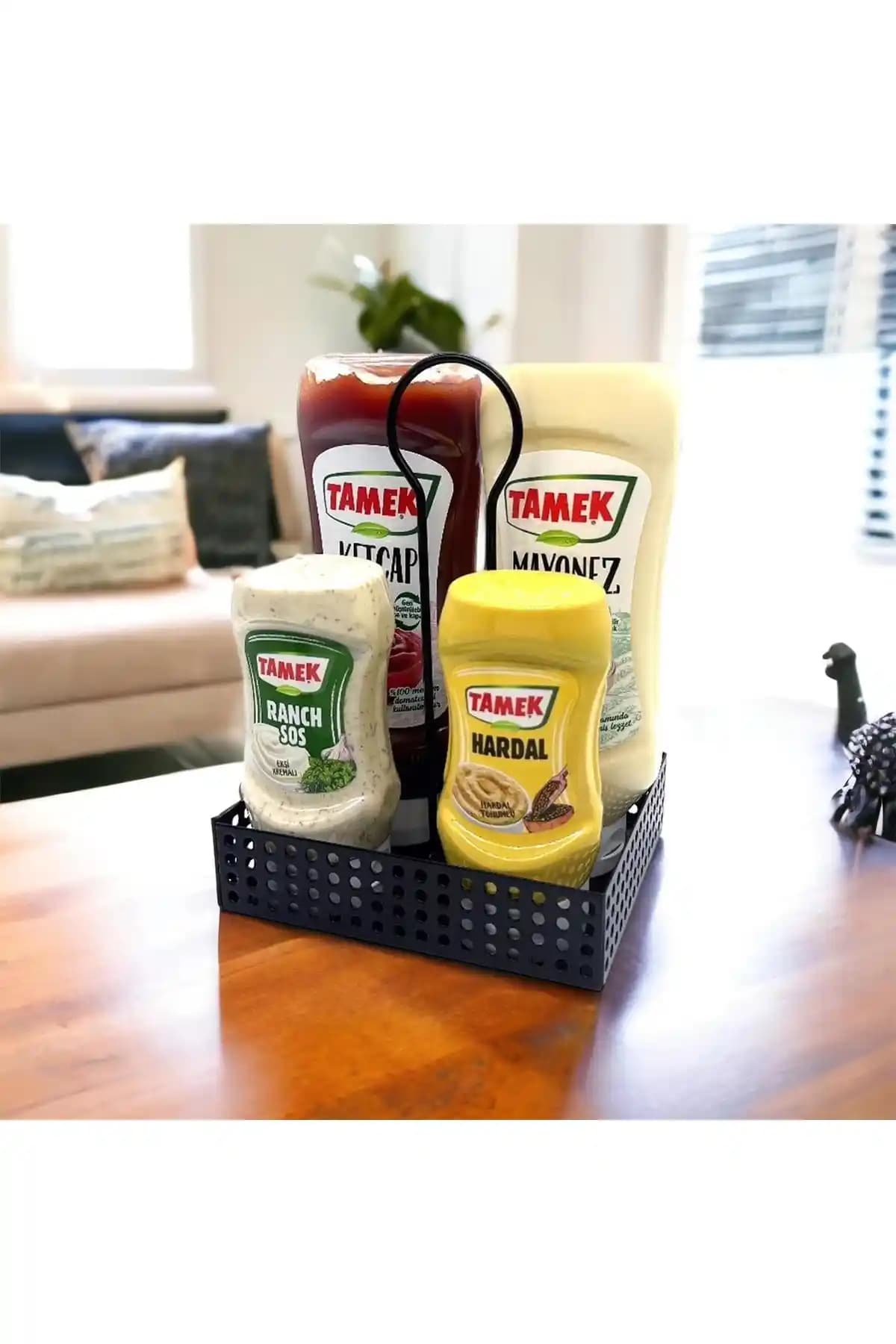 Decorelax Metal Ketçap ve Sosluk Takımı: Dayanıklı ve Şık Masa Düzenleyici Çözüm