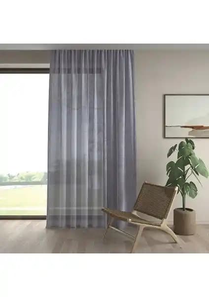 Demor Home Keten Görünümlü Ekstrafor Büzgülü Gri Yüksek Kalite Tül Perde Özellikleri ve Kullanım Avantajları