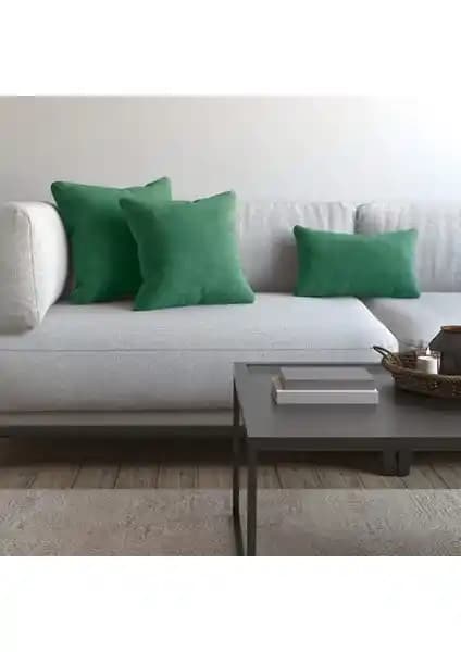 Demor Home Soft Series Çam Yeşili Kırlent Kılıfı: Şık ve Dayanıklı Dekoratif Çözüm