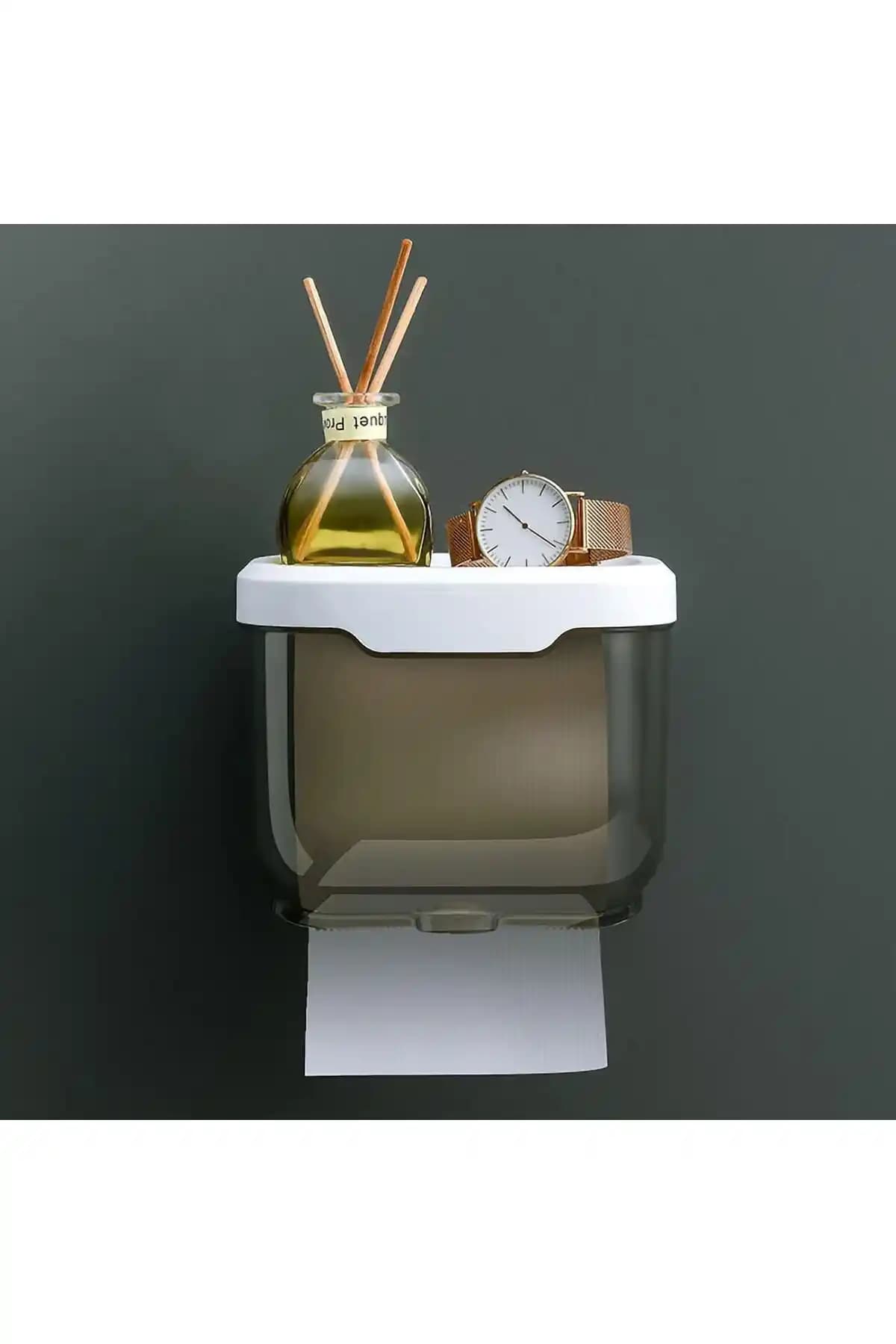 GELDİMİCOM Raflı Kapalı Tuvalet Kağıtlığı: Dayanıklı, Pratik ve Estetik Tasarım