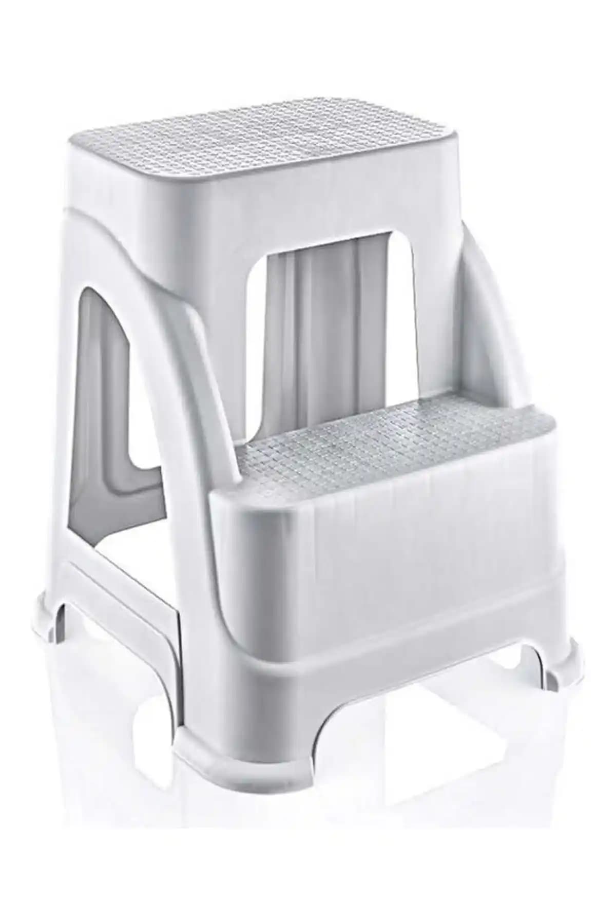 HOBBY LİFE Merdivo Büyük Boy 2 Basamaklı Merdiven Tabureleri Dayanıklı ve Şık Tasarım