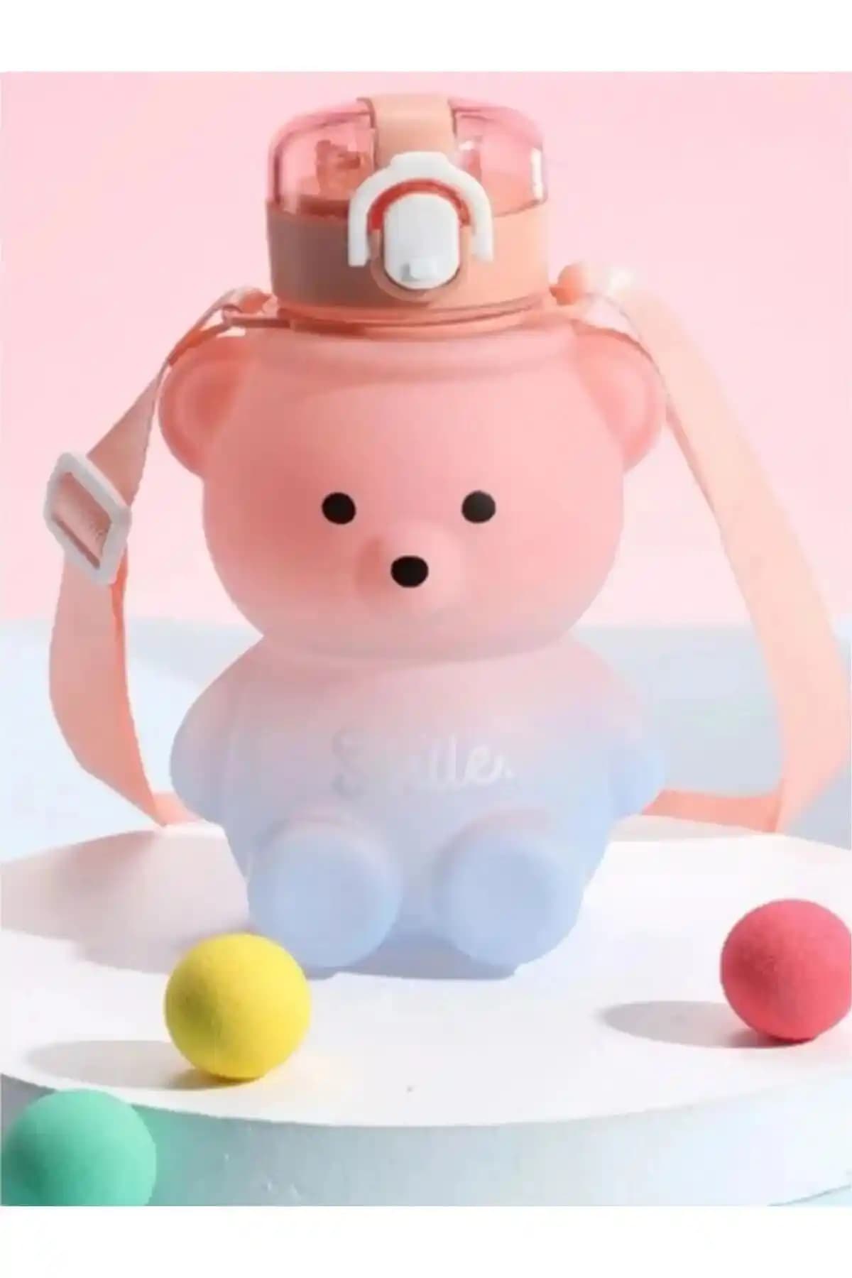 Kaşbaşı Home Smile Ayıcık Model Su Matarası Çocuklar İçin Güvenli ve Şık Tasarım