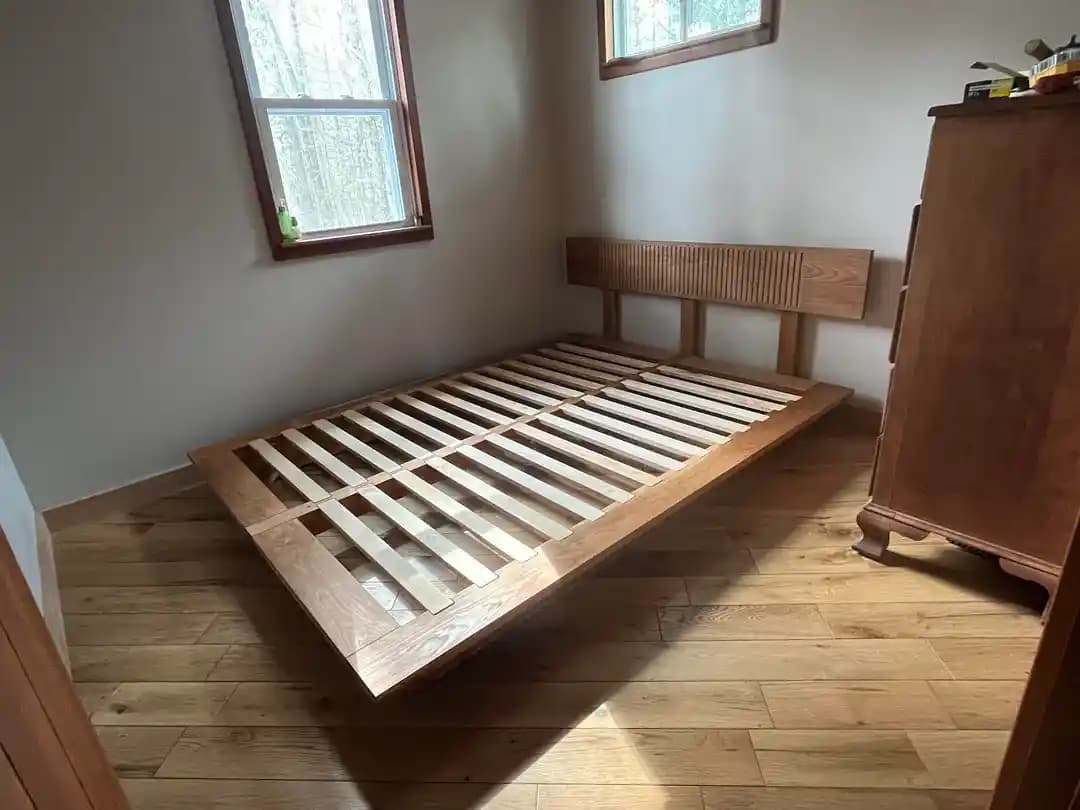 Kiraz ve Akçaağaç Ahşap Kullanılarak Queen Boy Yatak Çerçevesi Tasarımı ve İnşası