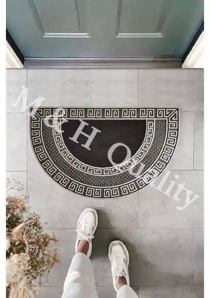 M&H Kaliteli Dekoratif Yarım Ay Versace Model Kapı Önü Paspası İnceleme ve Özellikleri