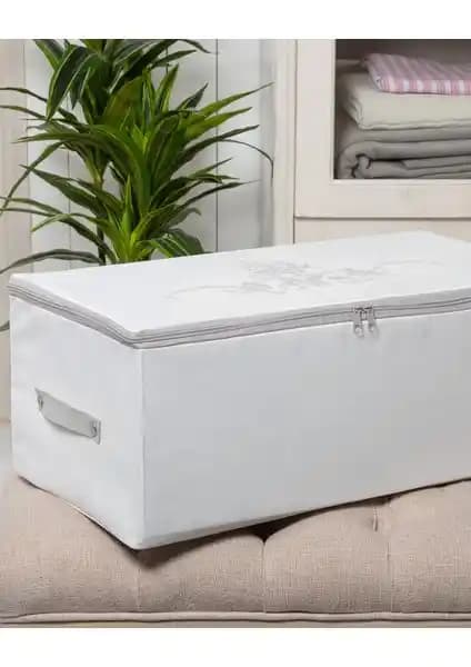 Madame Coco Çiçek Desen Baskılı Beyaz Hurç ile Evde Düzen ve Estetik Sağlama