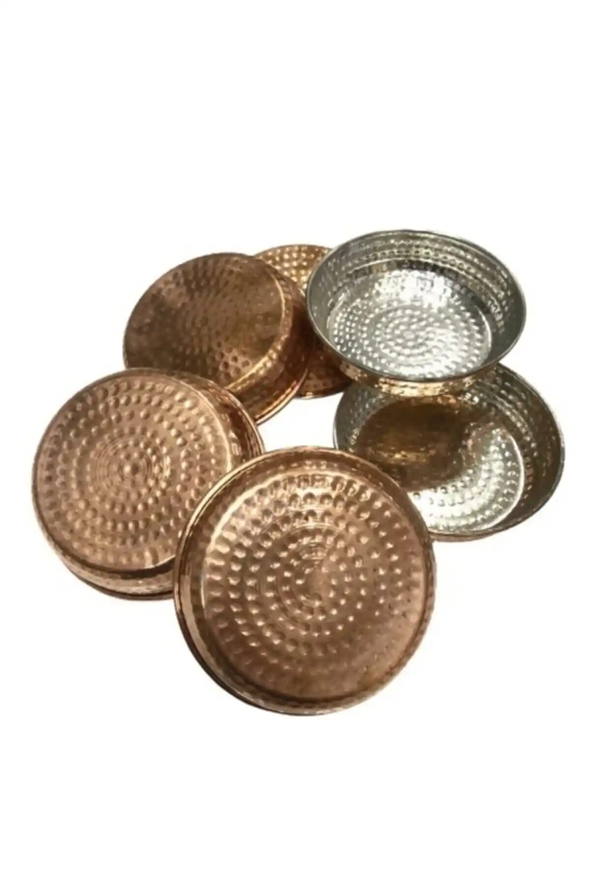 MATARMUTFAK 6'lı Bakır Servis Seti Klasik ve Dayanıklı Sofra Çözümü