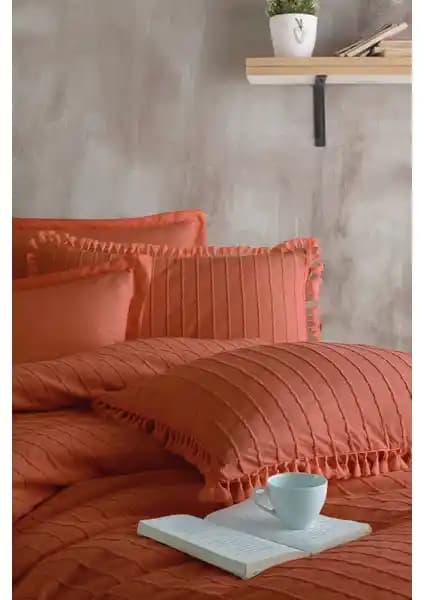 Nordqueen %100 Pamuk Çift Kişilik Püsküllü Nevresim Seti Estetik ve Dayanıklı Tasarım