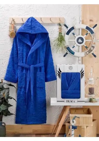 Philippus Berbera Erkek Kapşonlu Bornoz Royal: Yüksek Kalite ve Şıklık Bir Arada