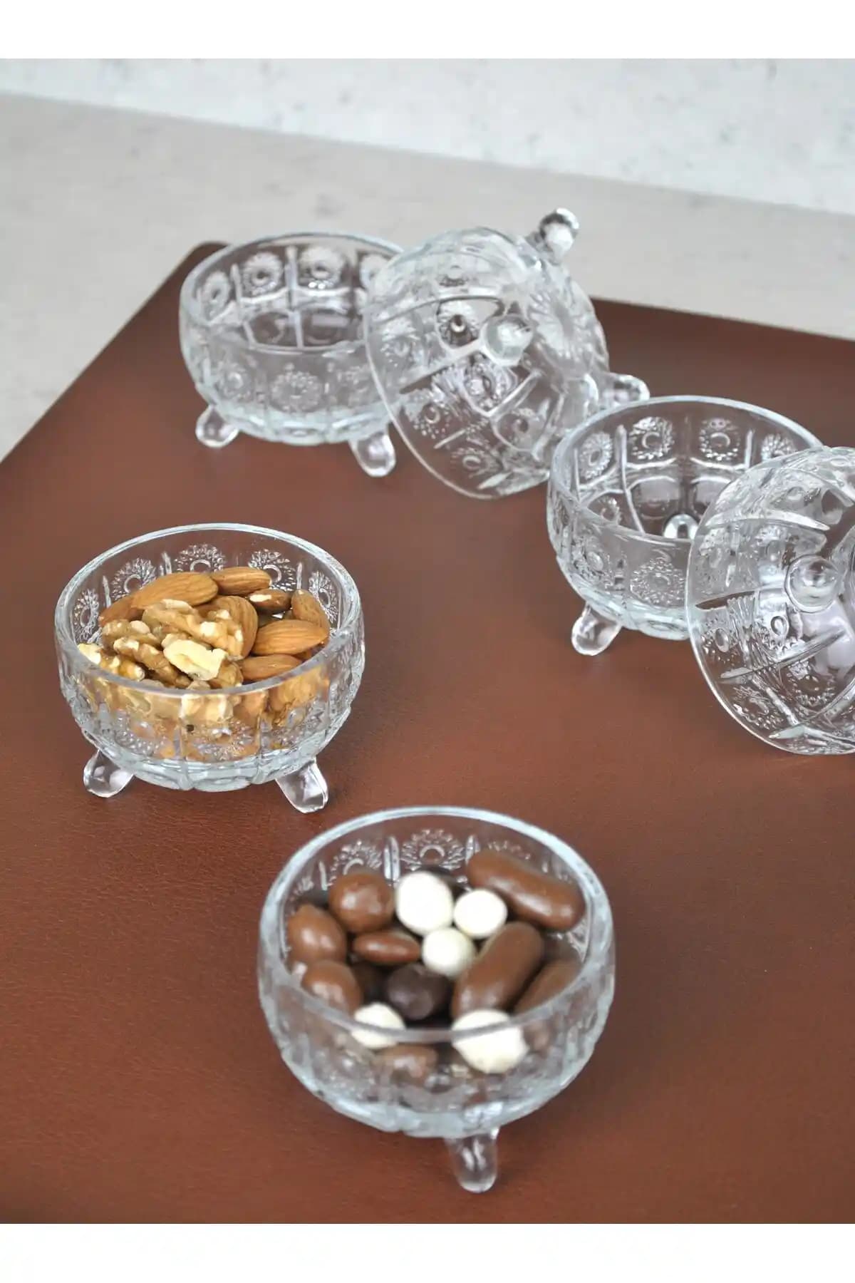 Porselen Diyarı 6'lı Ayaklı Kristal Cam Sunumluk ve Reçellik Seti Detaylı İnceleme