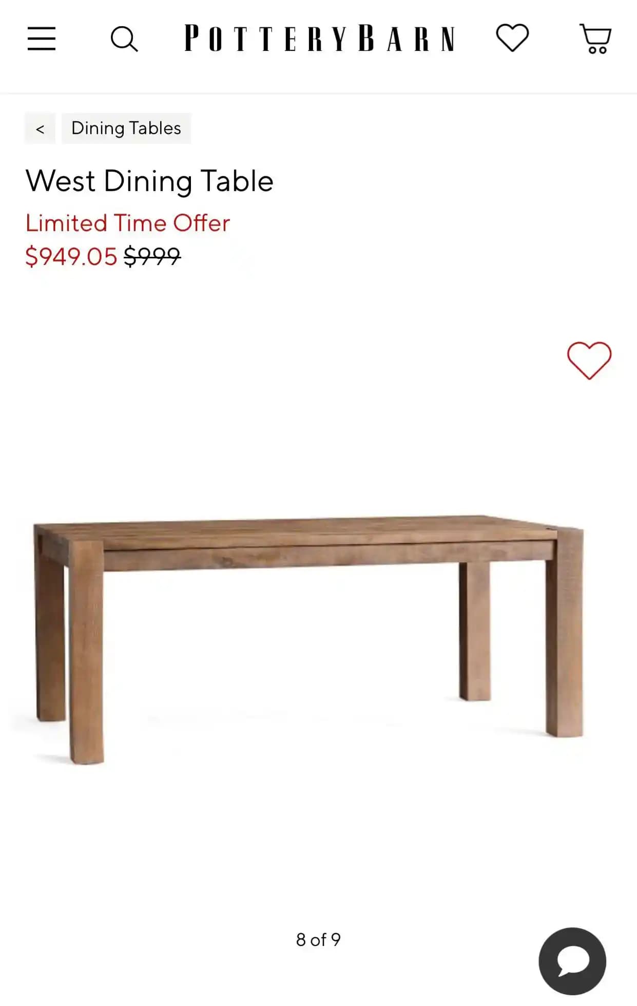 Pottery Barn West Yemek Masası: Tasarım, Malzeme ve Fiyat Analizi