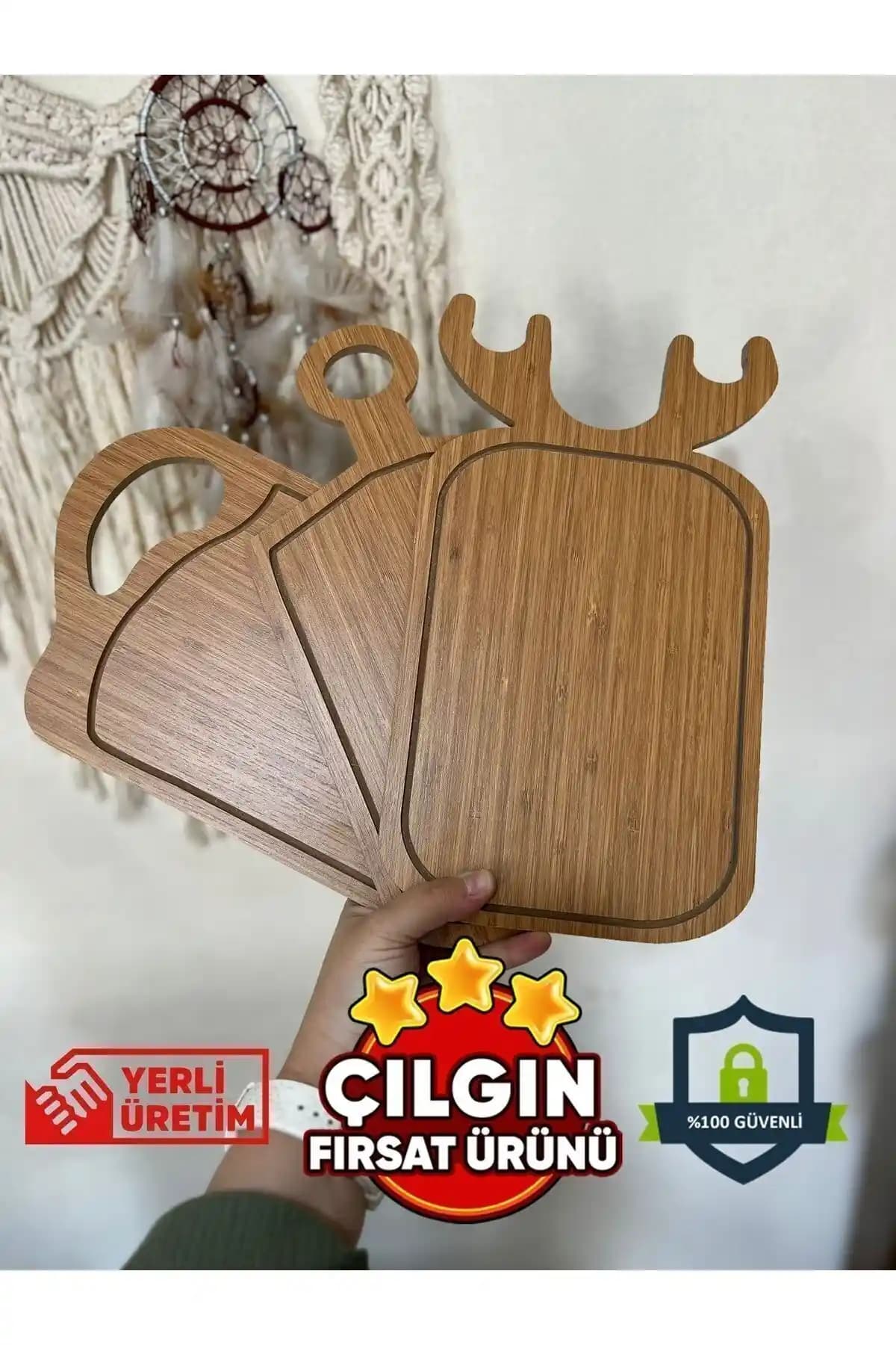 Selinaksesuar 3'lü Ahşap Kesme ve Sunum Tahtası Seti Detaylı İnceleme ve Özellikleri