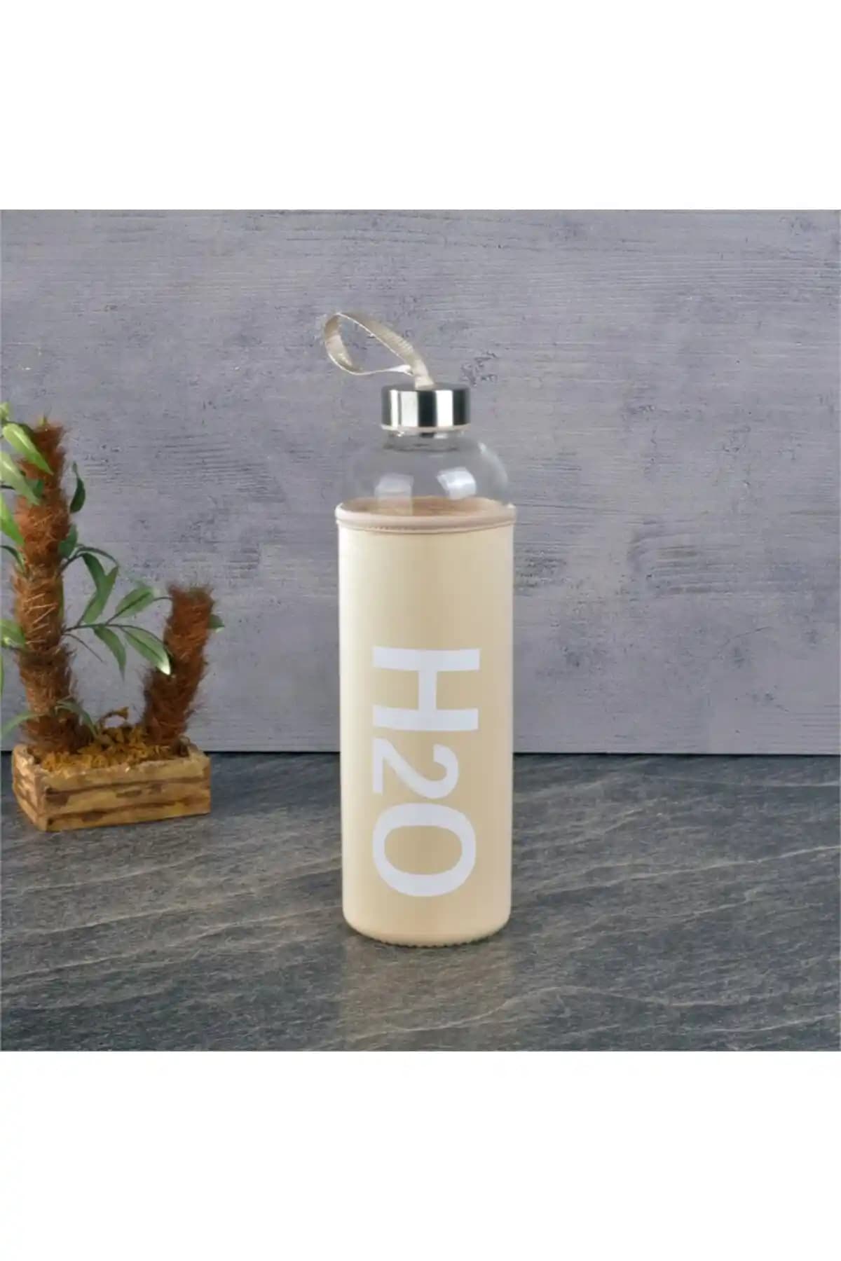 Tohana Kılıflı Cam Matara 1000 Ml Tarçın Renkli Sağlıklı ve Dayanıklı Tasarım