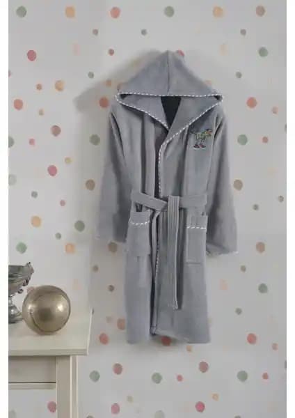 Varol Bambu Nakışlı Garson Boy Bornoz - Dino, Estetik ve Konfor Sunan Doğal Malzemeli Tasarım