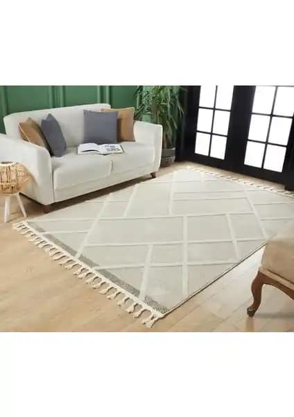 Venucci Quincey Bukleli Yuvarlak Peluş Post Halı Modern Tasarım ve Dayanıklılık