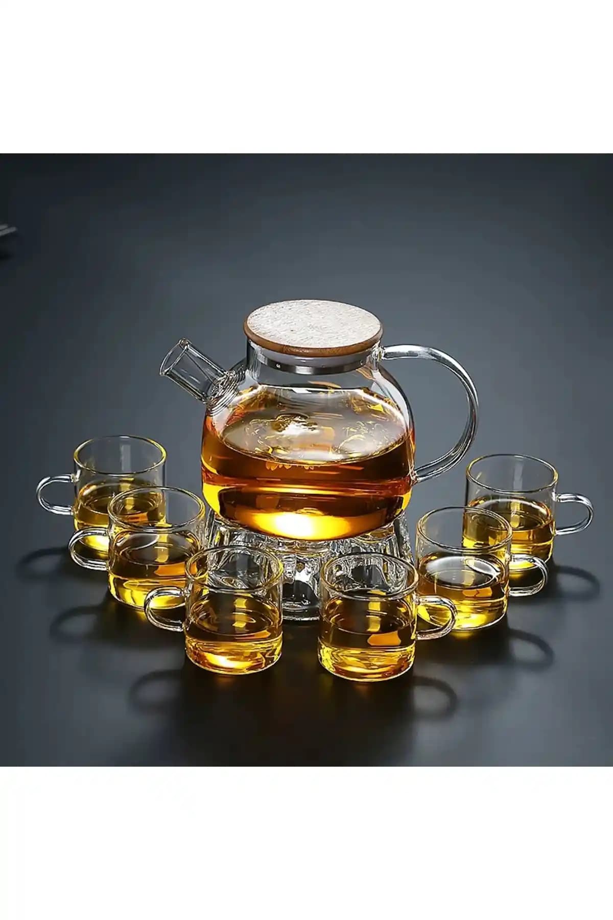 Vivien Home 1000 ml Süzgeçli Cam Demlik ve 6 Adet Kupa Bardak Seti Ürün İncelemesi