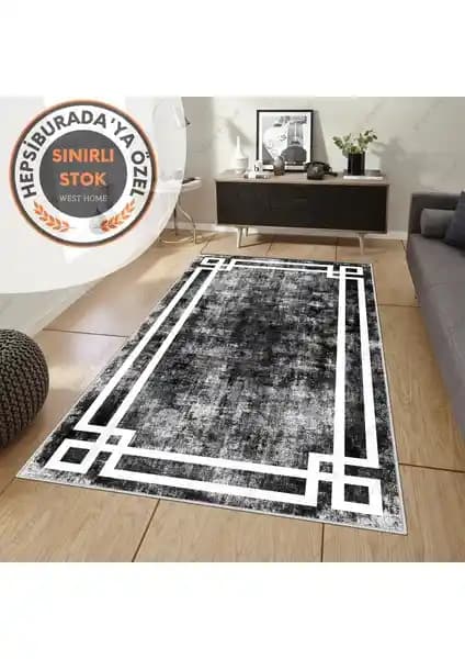 West Home Dijital Baskılı Yıkanabilir ve Kaydırmaz Salon Halısı Özellikleri ve Avantajları