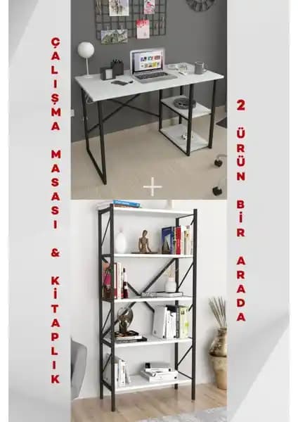 Bofigo 2 Raflı Çalışma Masası ile Deconode Flexy L Çalışma Masası Karşılaştırması