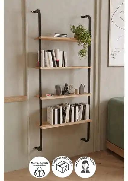 Bofigo ve Sensa Metal 4 Raflı Duvara Monte Kitaplık Karşılaştırması