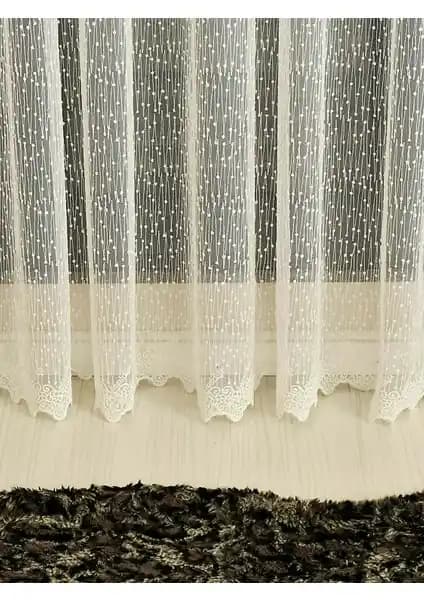 Cortibo Eko 8020 Desenli ve Taç Keten Tül Perde Karşılaştırması