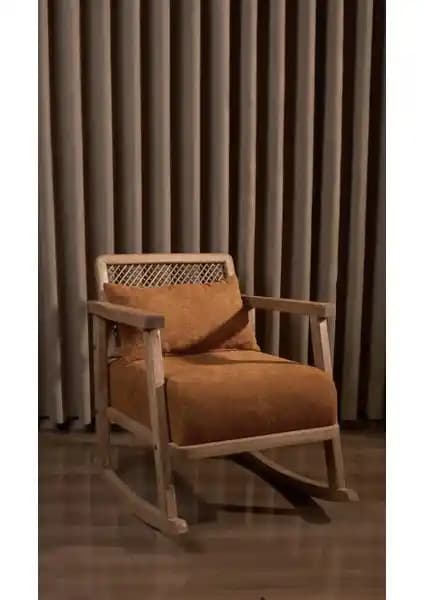 Aberteka Dante Sallanır Berjer: Modern ve Şık Ahşap Oturma Mobilyası