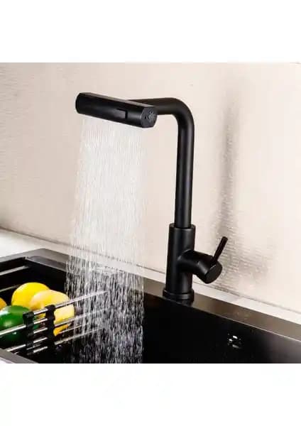 Akdoğan Siyah Renkli 360 Derece Döner Başlıklı Mutfak Bataryası İnceleme ve Özellikleri