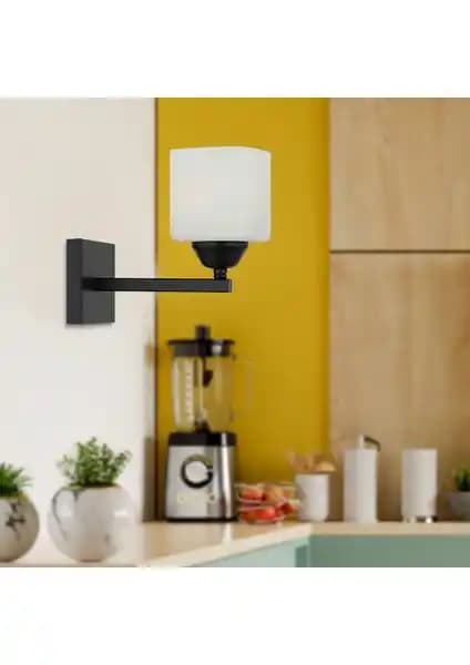 Apliqa Minel Siyah Duvar Lambası Modern ve Dayanıklı İç Mekan Aydınlatma Çözümü