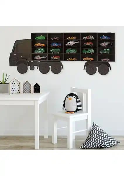 Bege Ahşap Çocuk Odası Rafı: Güvenli ve Eğlenceli Dekoratif Çözüm