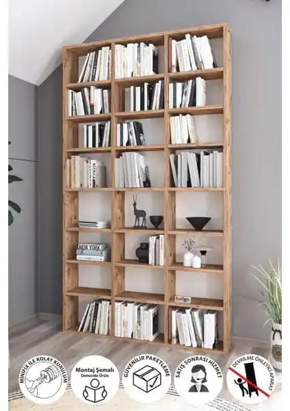Bofigo Çok Raflı Kitaplık Modern ve Şık Depolama Çözümü 2023