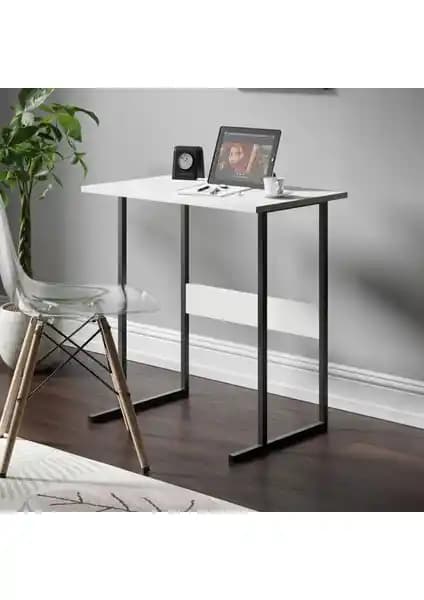 Ceramical MSE2 Metal Ayaklı Beyaz Çalışma Masası Modern ve Dayanıklı Tasarım
