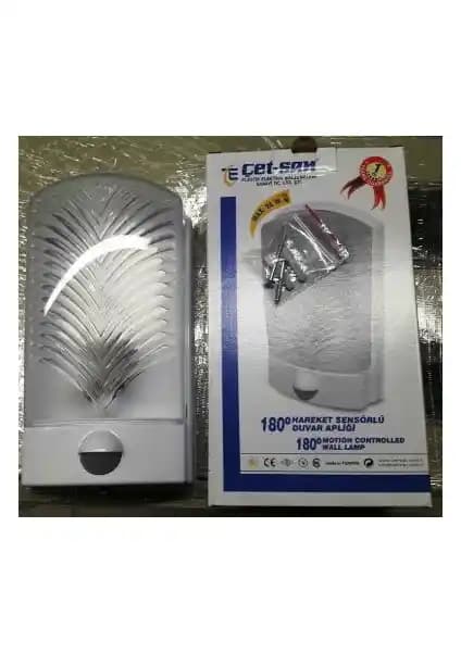 Çet-San Hareket Sensörlü Duvar Aplik 180 Derece Güvenlik ve Enerji Tasarrufu Çözümü