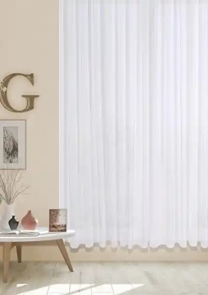 Cotton Studio Taç Keten 1/2,5 Normal Pile Tül: Modern ve Dayanıklı Perde Seçeneği