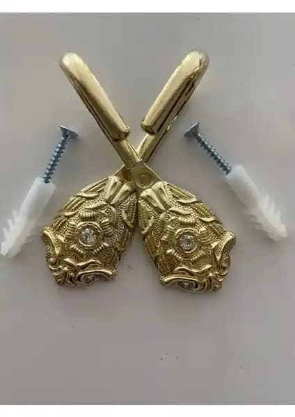 Döküm Malzemeden Modern Perde Bağlama Demiri Askı Aparatı Renso Perde Kancası