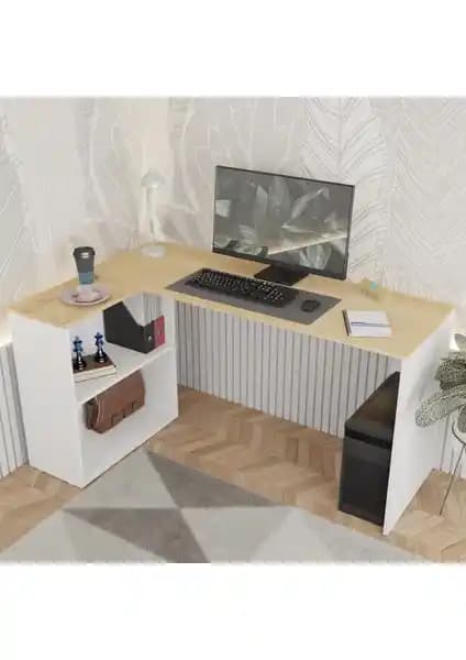 Durusilya L Çalışma Masası: Modern ve Fonksiyonel Tasarım ile Geniş Çalışma Alanı