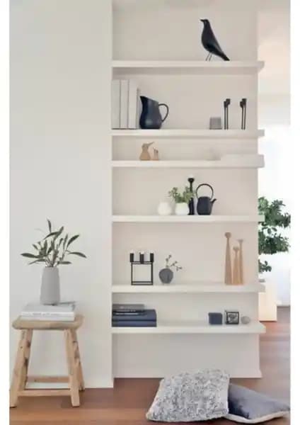 Ekta Mobilya 60X20 6'lı Uçan Raf: Modern ve Fonksiyonel Duvar Dekorasyonu Çözümü