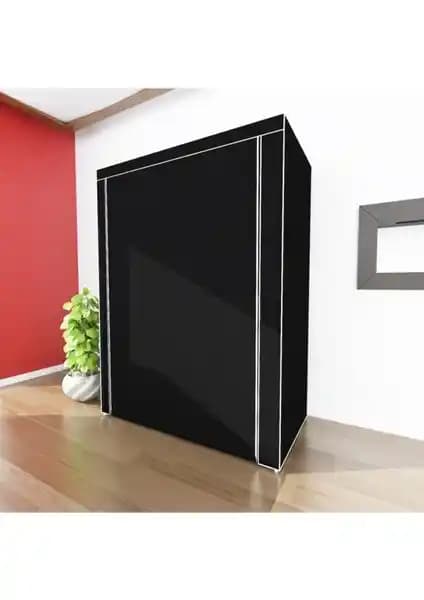Elfida Siyah Renk Bez Dolap: Dayanıklı ve Estetik Saklama Çözümü