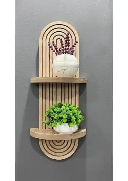 Gardino Gardin Home Semplice Meşe Dekoratif Duvar Rafı Modern ve Minimalist Tasarım