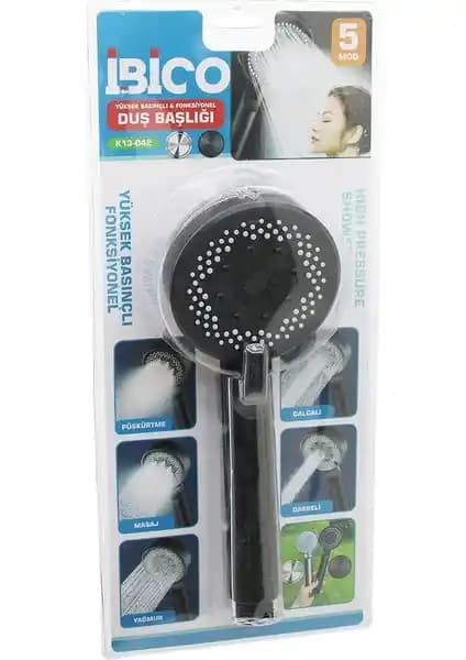 Go İthalat 5 Mod Yuvarlak Duş Başlığı Modern ve Şık Tasarımıyla Kullanıcıların Beğenisini Kazanıyor