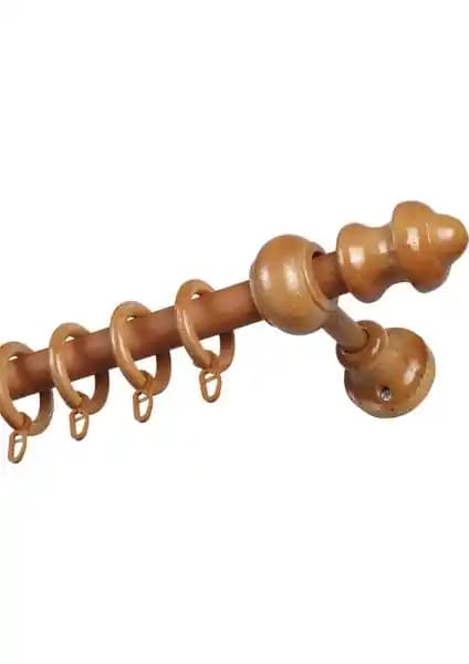 İzen Raysız Ahşap Rustik Perde Askısı: Estetik ve Dayanıklı Tasarım Çözümleri