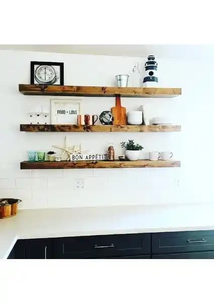 Karaköse Ahşap Çam Masif 3'lü Kitaplık ve Dekoratif Duvar Rafı İnceleme ve Kullanıcı Yorumları