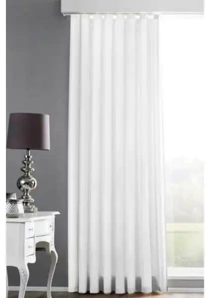 Kırlı'S Saten Güneşlik Perde Beyaz Modern ve Zarif İç Mekân Dekorasyonu İçin