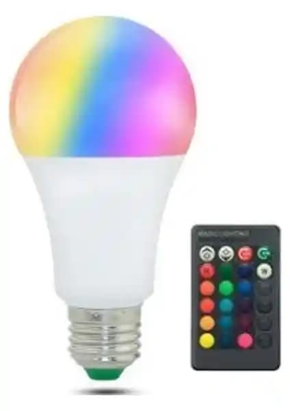 Led Pazarı Kumandalı Renkli Ampul 16 Renk ile Enerji Verimli Atmosfer Değiştirme Çözümü