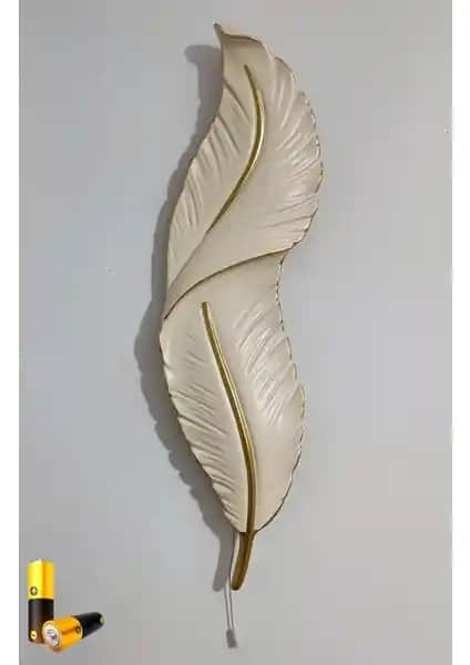 Modern ve Şık Tüy Aplik LED'li Pilli Dekoratif Duvar Aydınlatma Özellikleri ve Kullanım Alanları