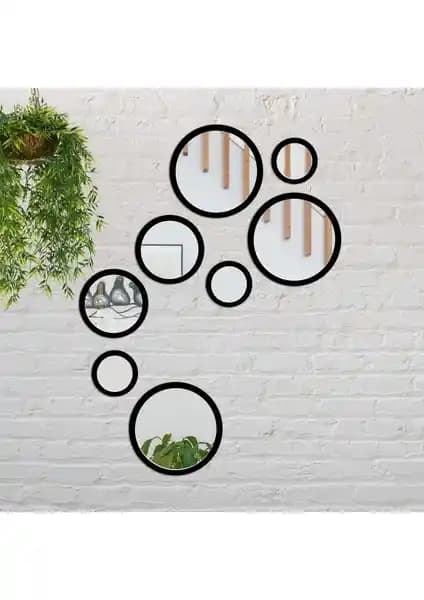 Modern Yuvarlak Akrilik Pleksi Ayna Dekoru - Şık ve Dayanıklı İç Mekan Aksesuarı