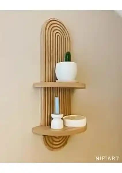 Nifi Art Semplice Meşe Dekoratif Duvar Rafı Modern ve Şık Tasarım Çözümleri