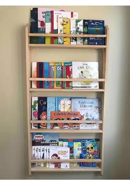 Olcay Aksesuar Ahşap Montessori Duvar Rafı: Dayanıklı ve Estetik Tasarım Özellikleri