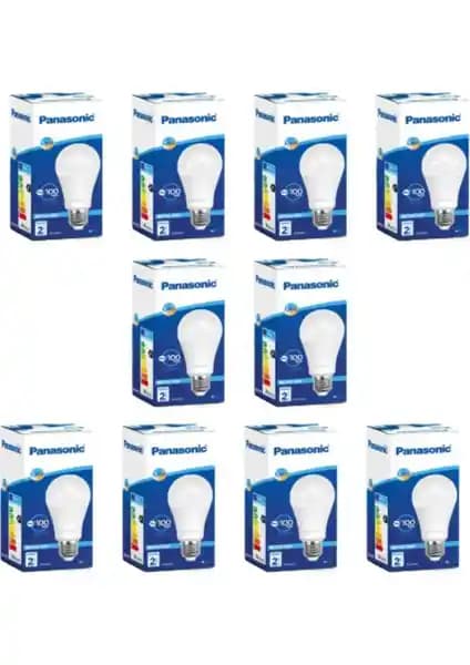 Panasonic LED Ampuller Paketi 10 Adet 14W E27 Beyaz Işık Geniş Kullanım Alanları