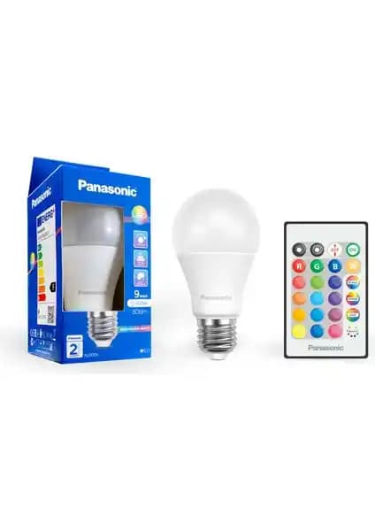 Panasonic RGB E27 Akıllı LED Ampul: Uzaktan Kumandalı Renkli ve Enerji Tasarruflu Aydınlatma Çözümü