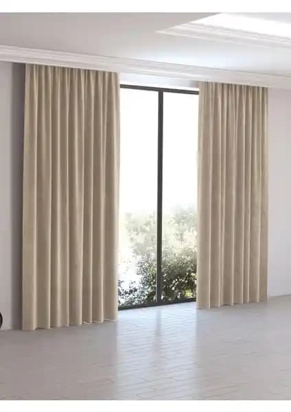 Perle Home Daily Serisi Bej Ada Fon Perde Modern Tasarım ve Kolay Kullanım Özellikleriyle